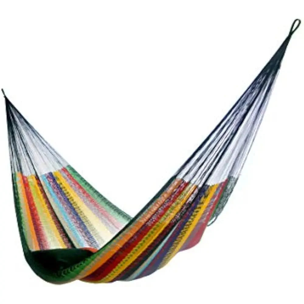 12.5 Ft Outdoor Patio Handmade Hammocks with 13 Ft Stands, Carries Up to 550 Lbs for Two, Outdoor Patio Hammocks