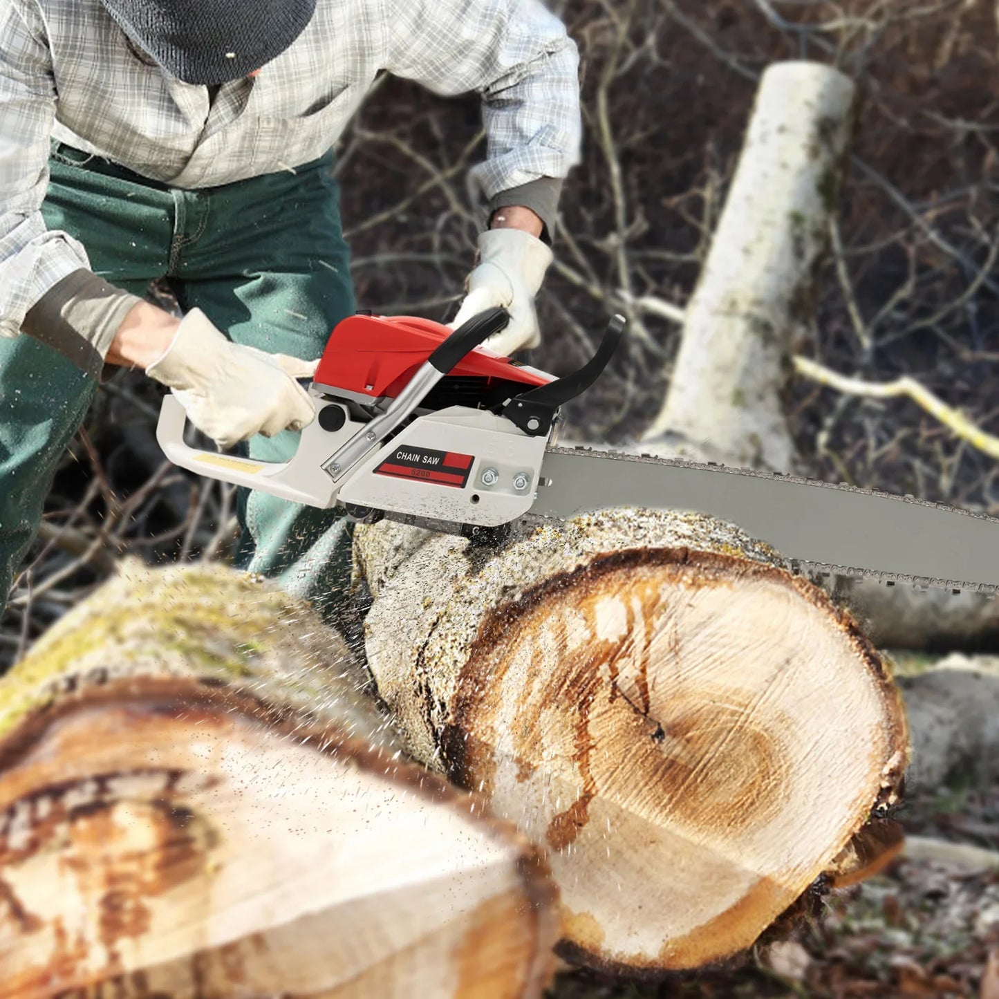 Gasoline Chainsaw 22 Inch 52cc 2Stroke
