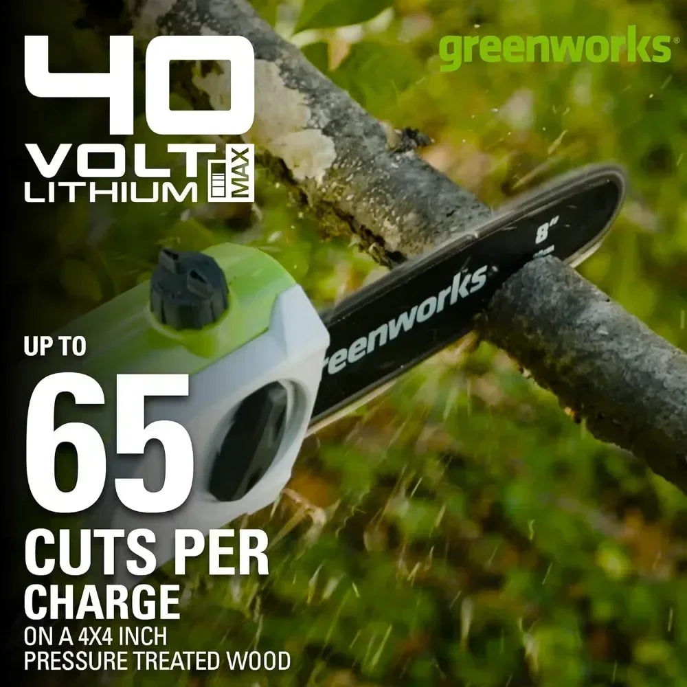 40V 8" Polesaw + Pole Hedge, 2.0Ah Battery (Gen 1)