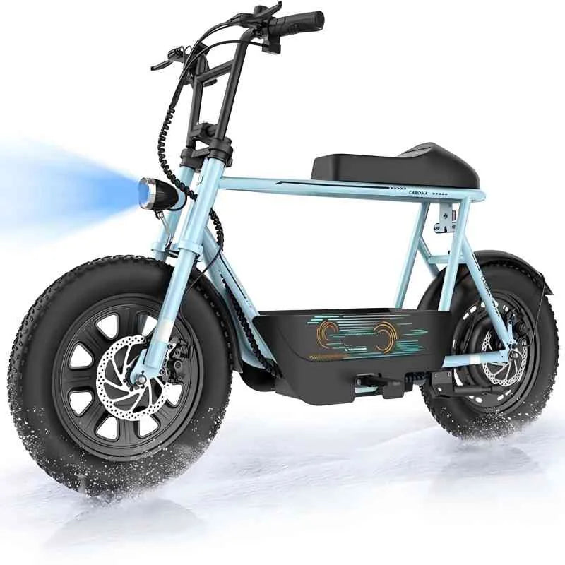 CAROMA 1200W Electric Scooter With Seat Fat Tire Commuter