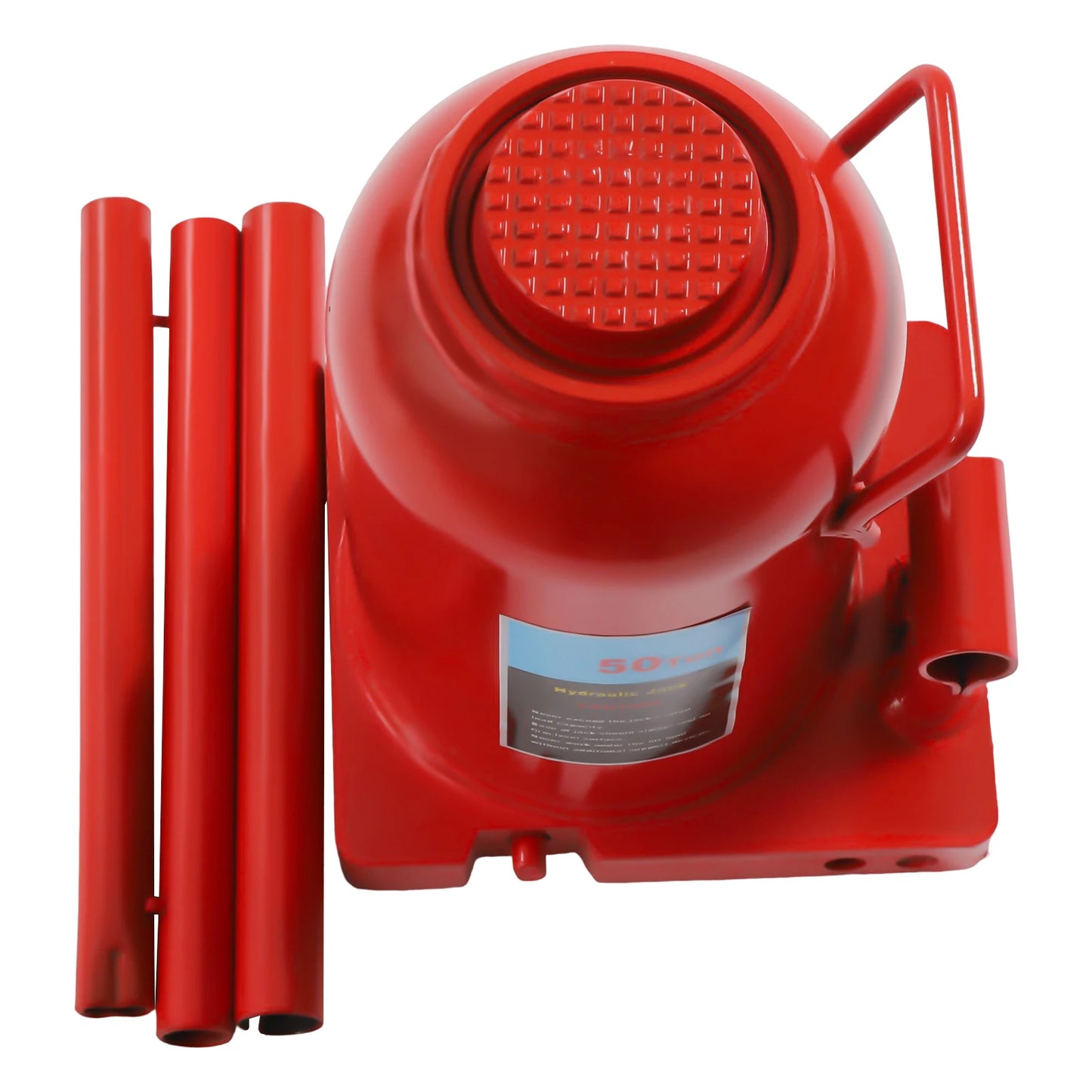 30/50 Ton Hydraulic Welded Bottle Jack Heavy Duty Red