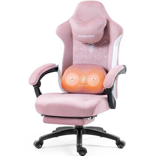 Dowinx Heated Massage Gaming Chair With Lumbar Support