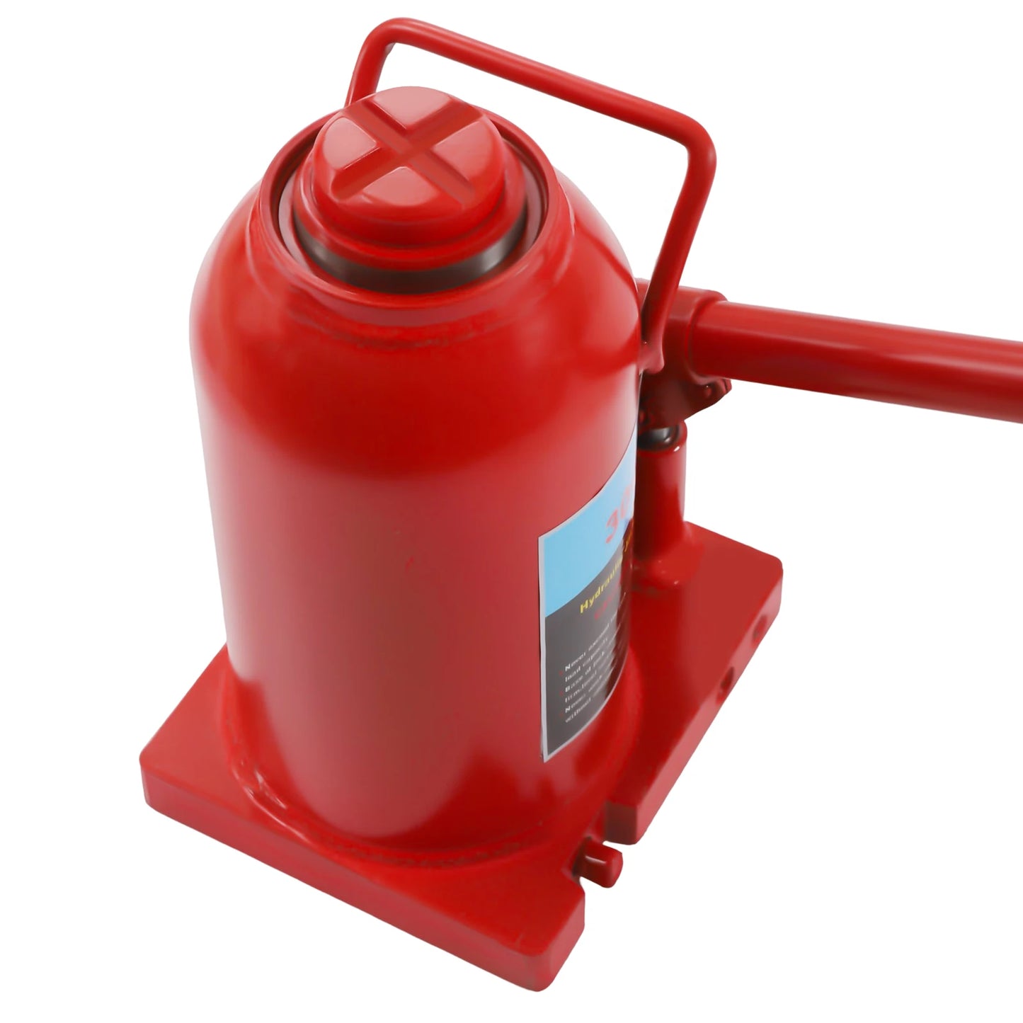30/50 Ton Hydraulic Welded Bottle Jack Heavy Duty Red
