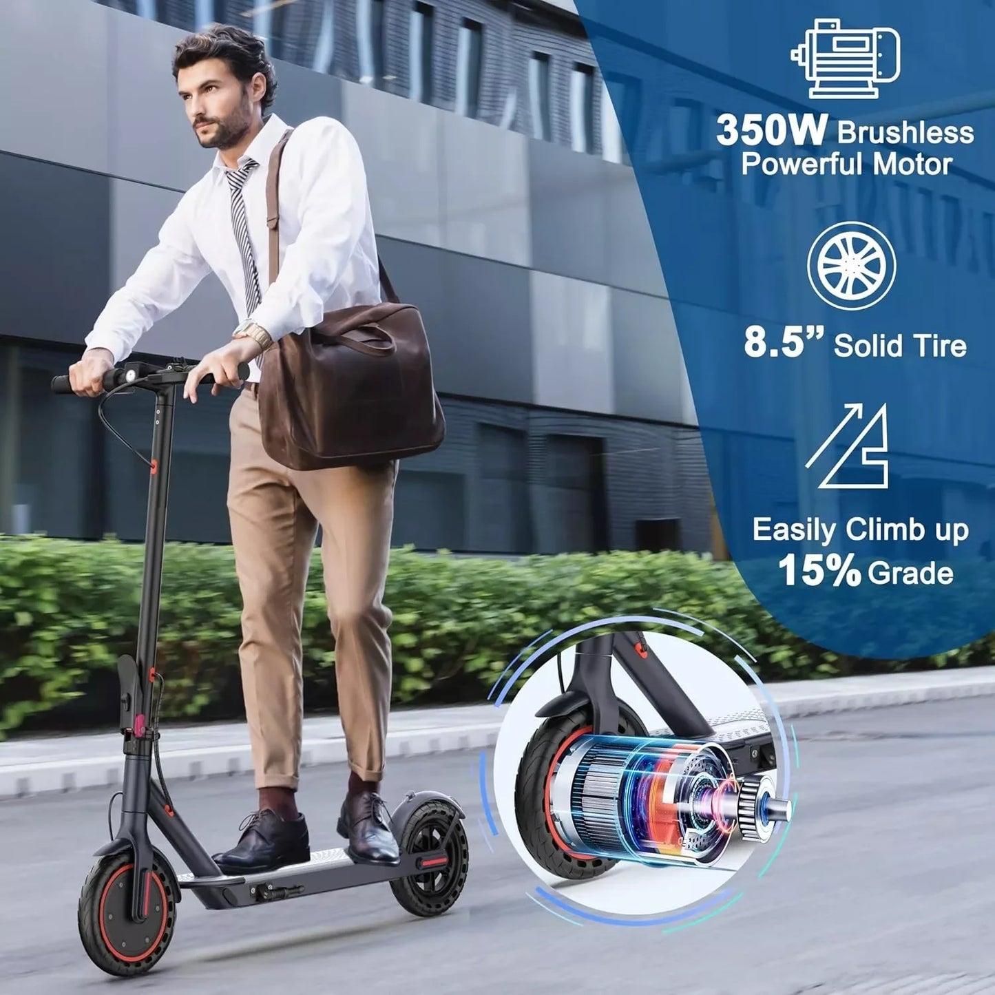 Ladped LP60 Electric Scooter 350W 19 MPH Control Folding