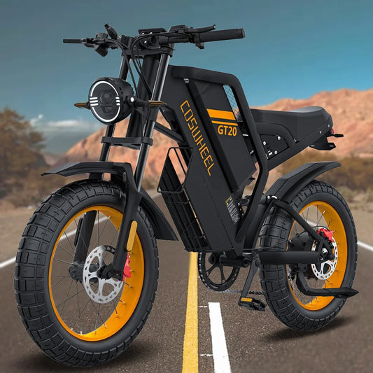 Max Speed Electric Fat Tire Ebike 3000W Removable Battery