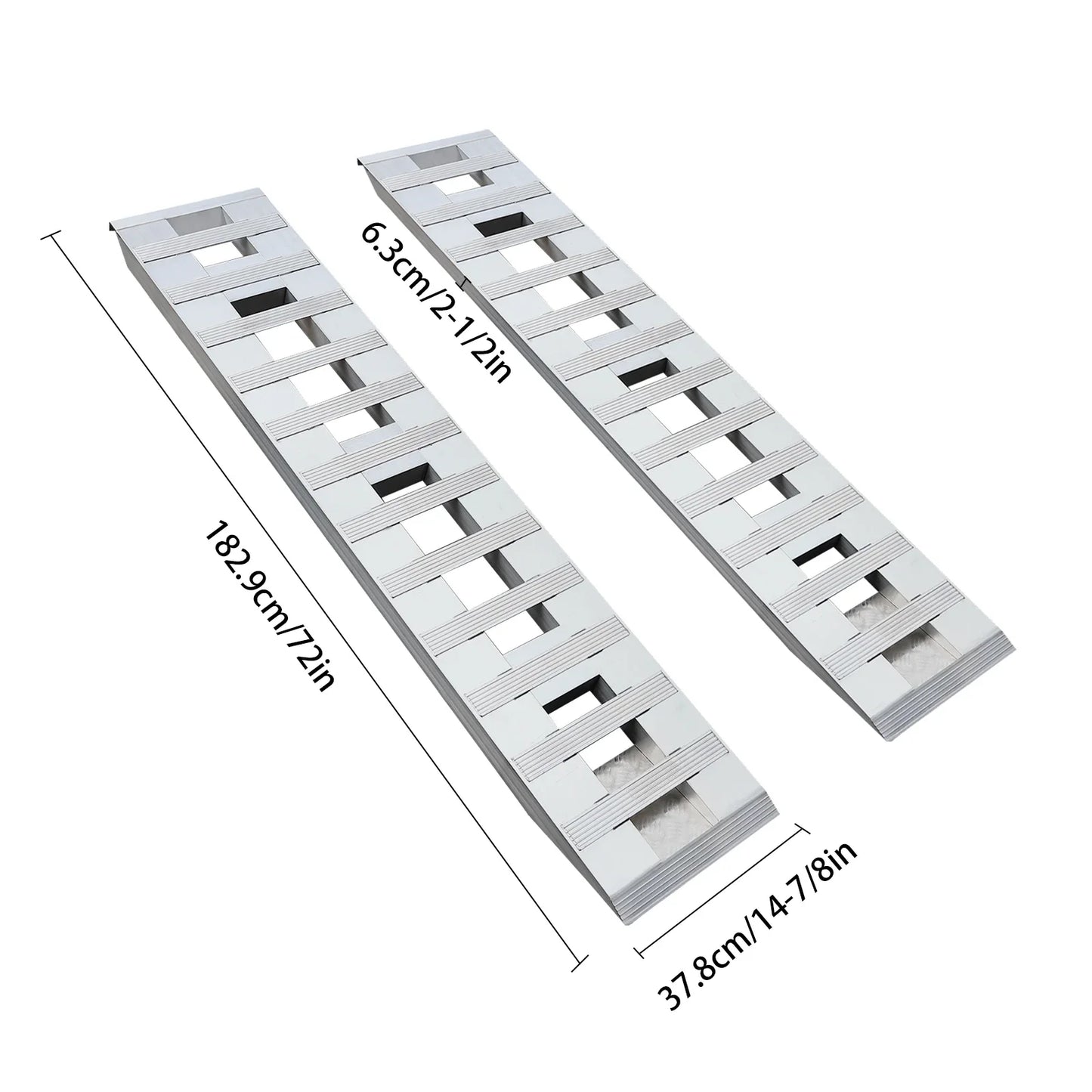 Hign-concerned Aluminum Trailer Ramps 2pcs Heavy Duty