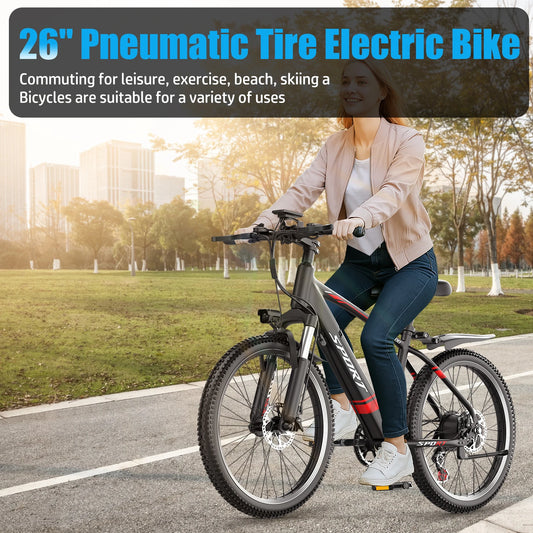 Max Speed Electric Mountain Bike Fat Tire 1000W Off Road