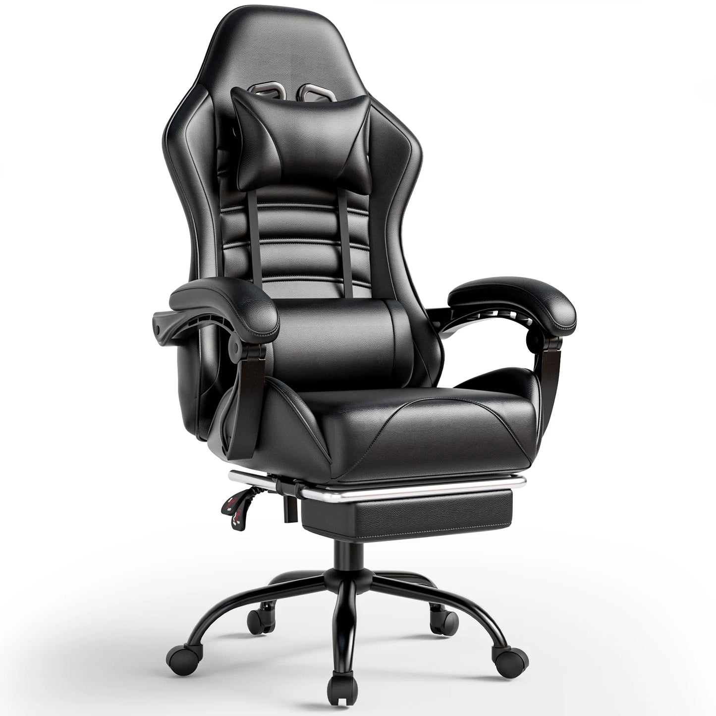 Ergonomic Gaming Chair with Footrest Racing Style Video Game Chair for Adults Reclining Gamer Office Chair