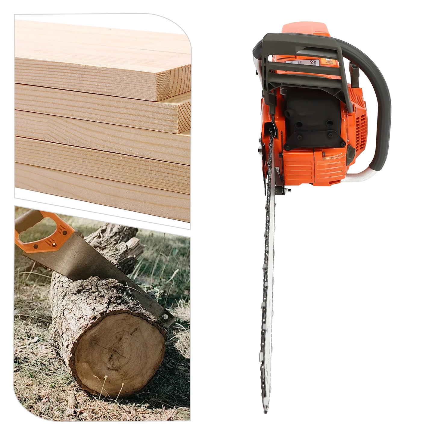 Gas Chainsaw 65cc 71.8cc 3.4KW 3.9KW Engine Perfect for Heavy Duty Tasks