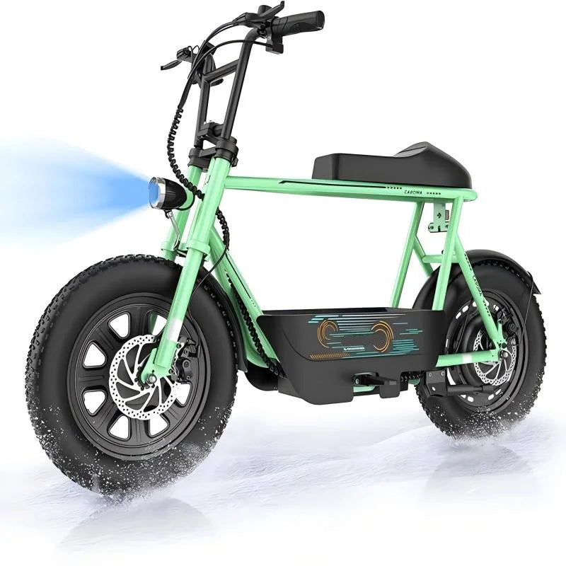 CAROMA 1200W Electric Scooter With Seat Fat Tire Commuter