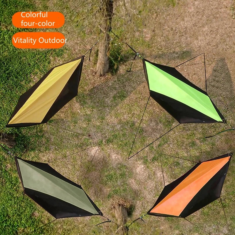 New Portable Camping Hammocks With Mosquito Net Awning Outdoor Garden Travel Sleeping Hanging Hammock Swing For Nature Hike