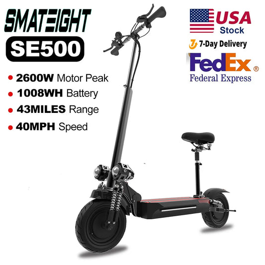 Hign Concerned Chemical SE500 Dual Motors Electric Scooter
