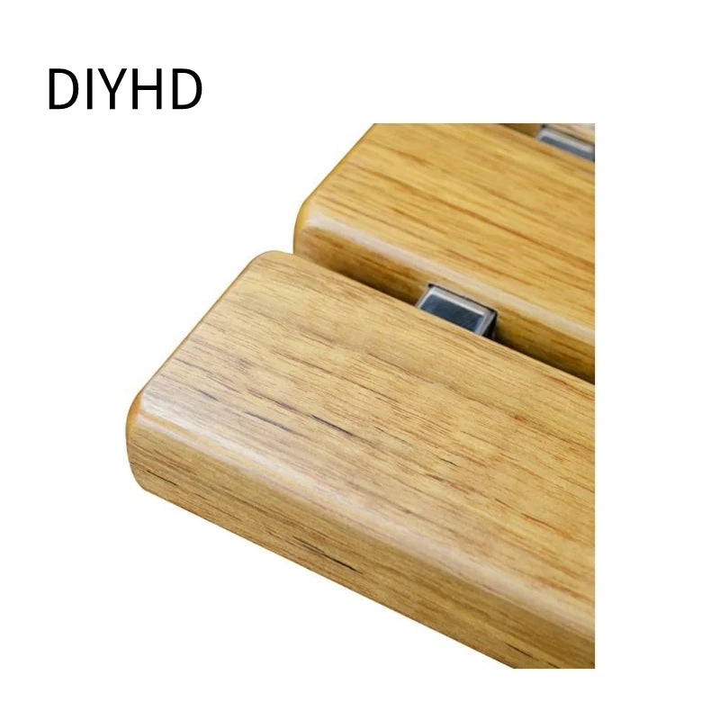 DIYHD SD 15" Shower Bench (40x34)cm,Teak Wood Floding Seat,Wall Mount Bathroom Stool for Inside shower to sit on,Waterproof