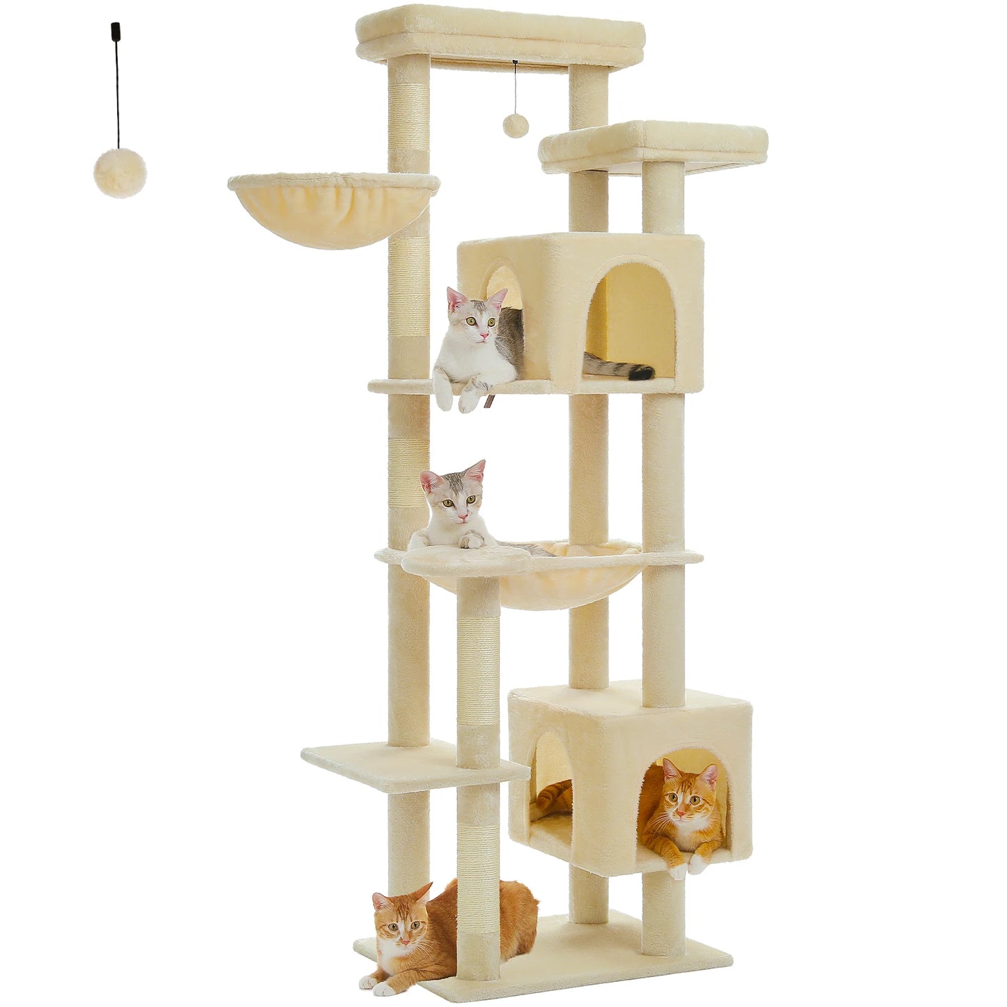 PAWZ Road Cat Tree Tower With Scratching Posts Indoor