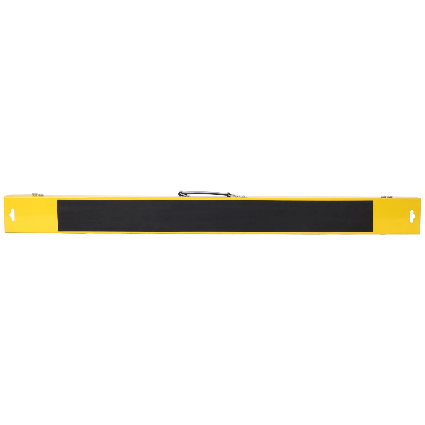 2 Pack Folding Portable Saw Horses - Heavy Duty Steel Workbench with Quick Open Legs & Handle, Assembled in Yellow & Black