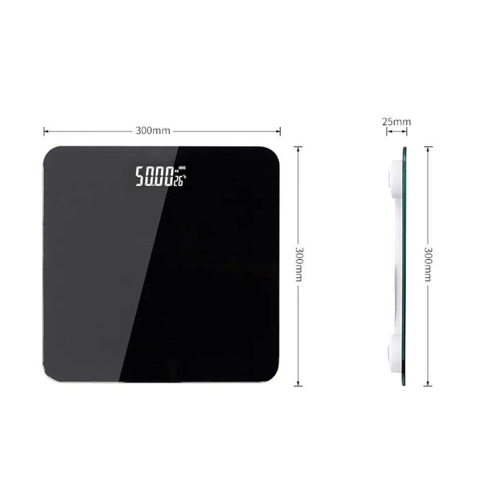 Digital Bathroom Scales Digital Electronic Weight Scale Glass Bathroom Home Use Floor Weight Scale LCD Display Weighing Supplies