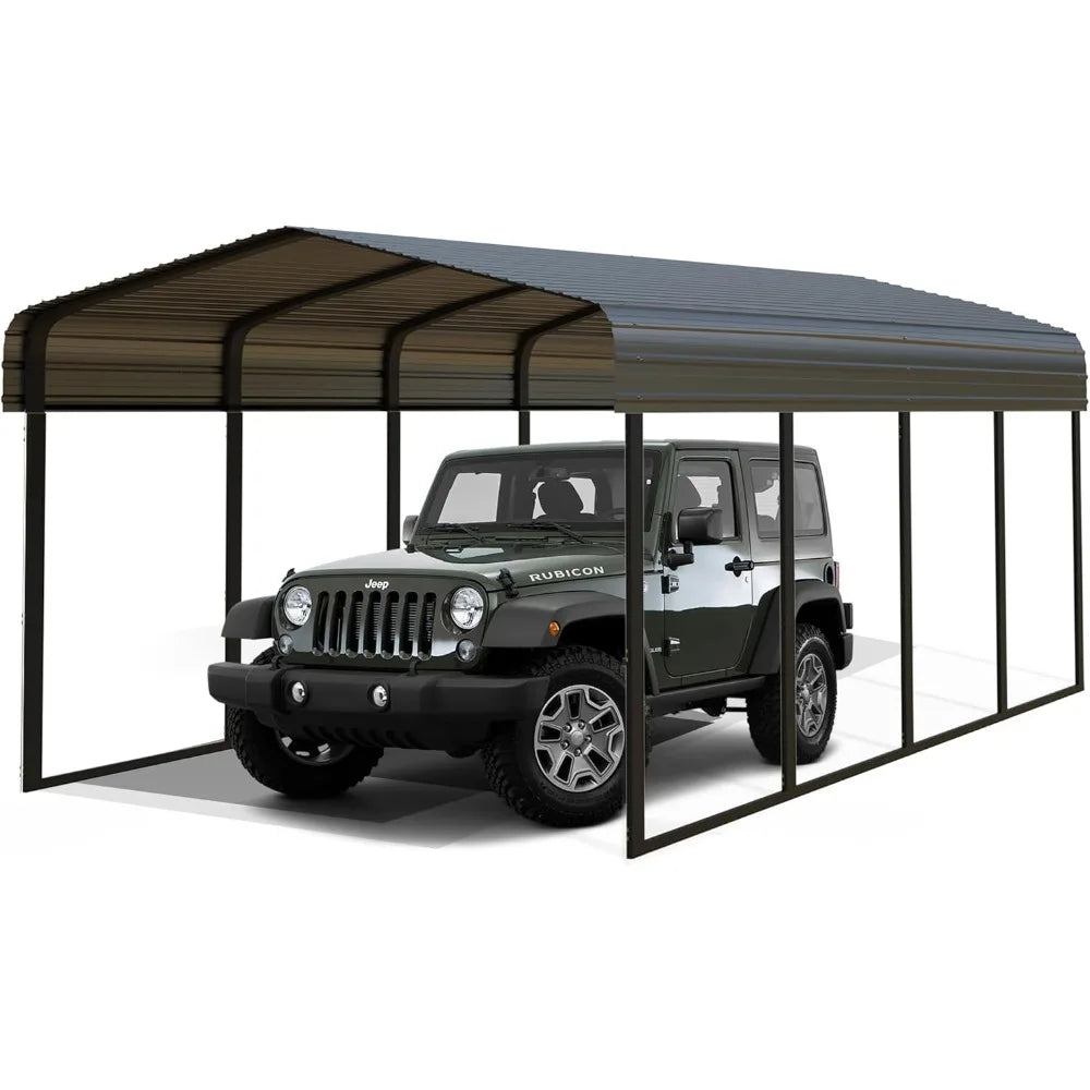 ANGDUO Heavy Duty Metal Carport Garage Canopy Shelter