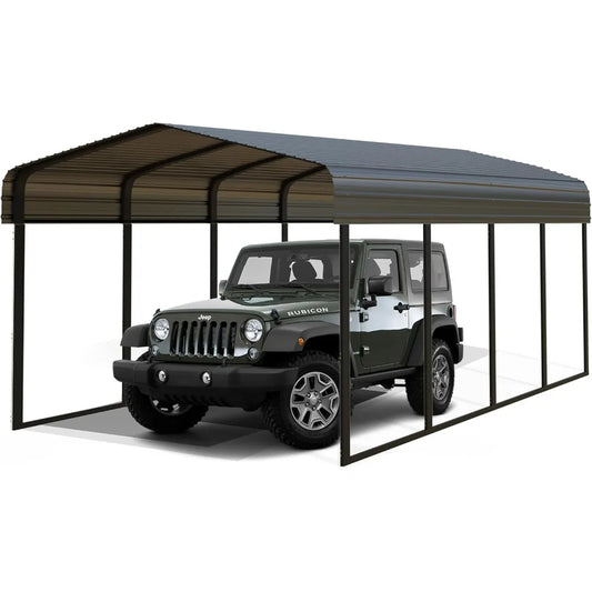 ANGDUO Heavy Duty Metal Carport Garage Canopy Shelter