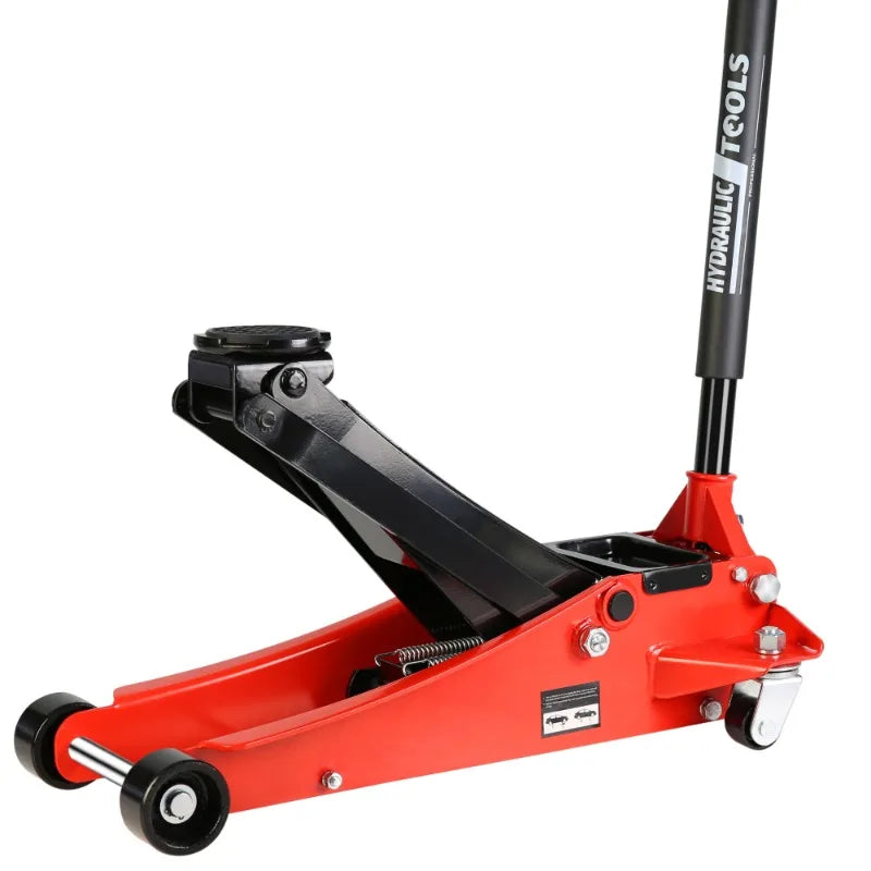 2.5 Ton Low Profile Hydraulic Jack with Dual Piston Fast Lift Pump Lifting Range 3.5 to 19.5 Inches