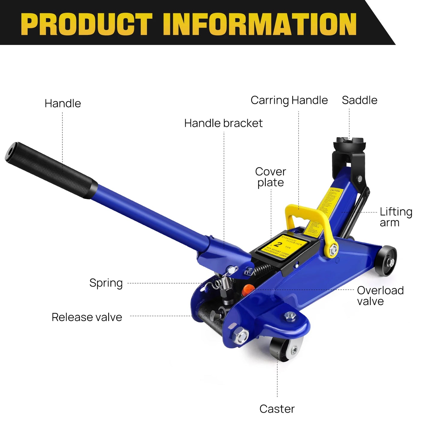 Floor Jack and Stand Combo 2 Ton Low Profile Hydraulic and 3 Ton Axle Stand Set Tire Repair Kit Steel Racing Quick Lift