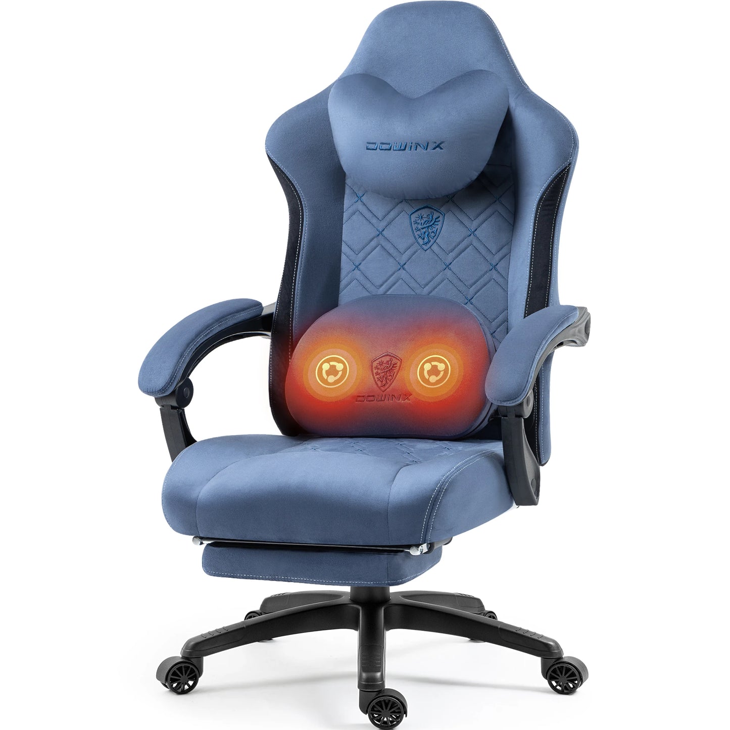 Dowinx Heated Massage Gaming Chair With Lumbar Support