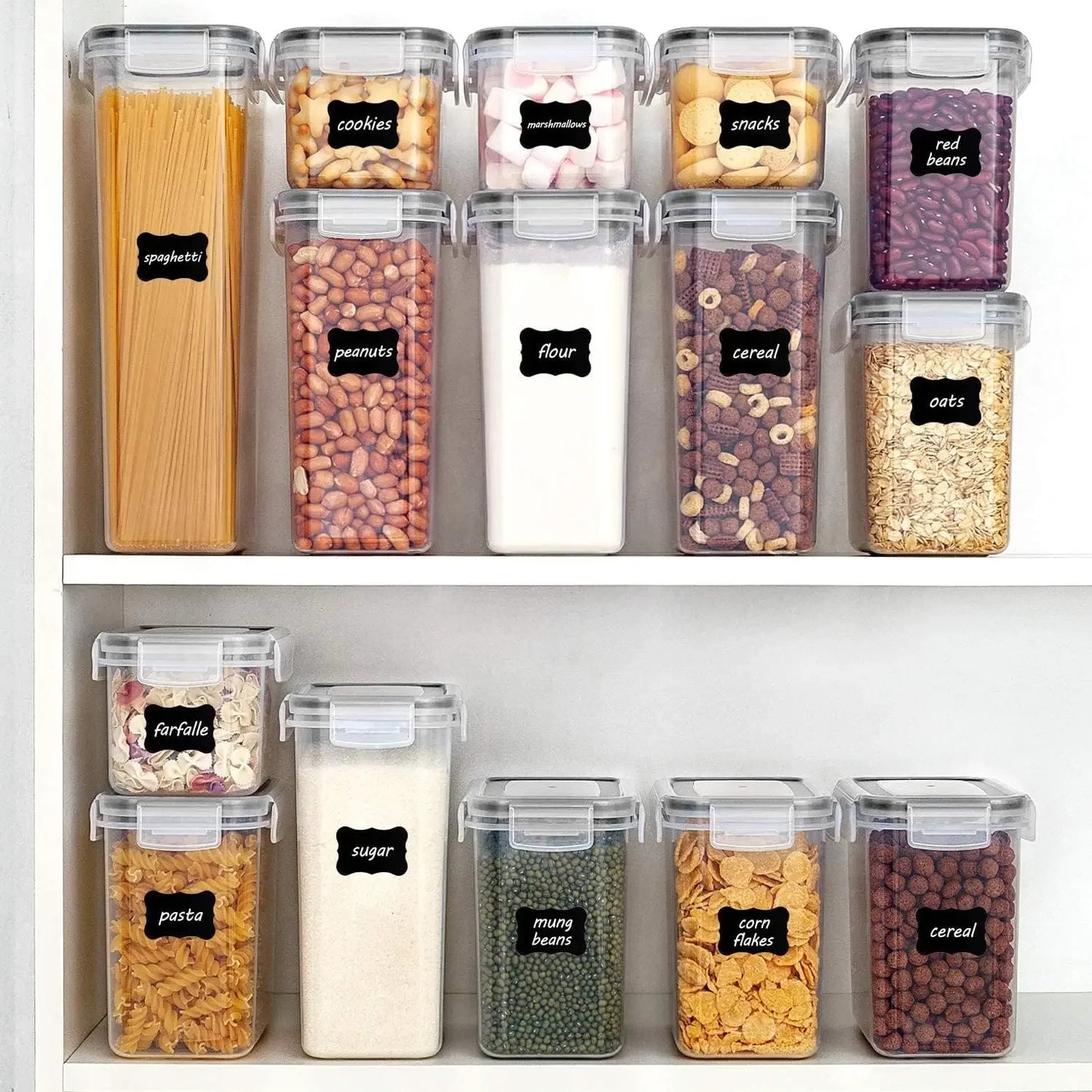 Airtight Food Storage Containers w/ Lids,24 pcs