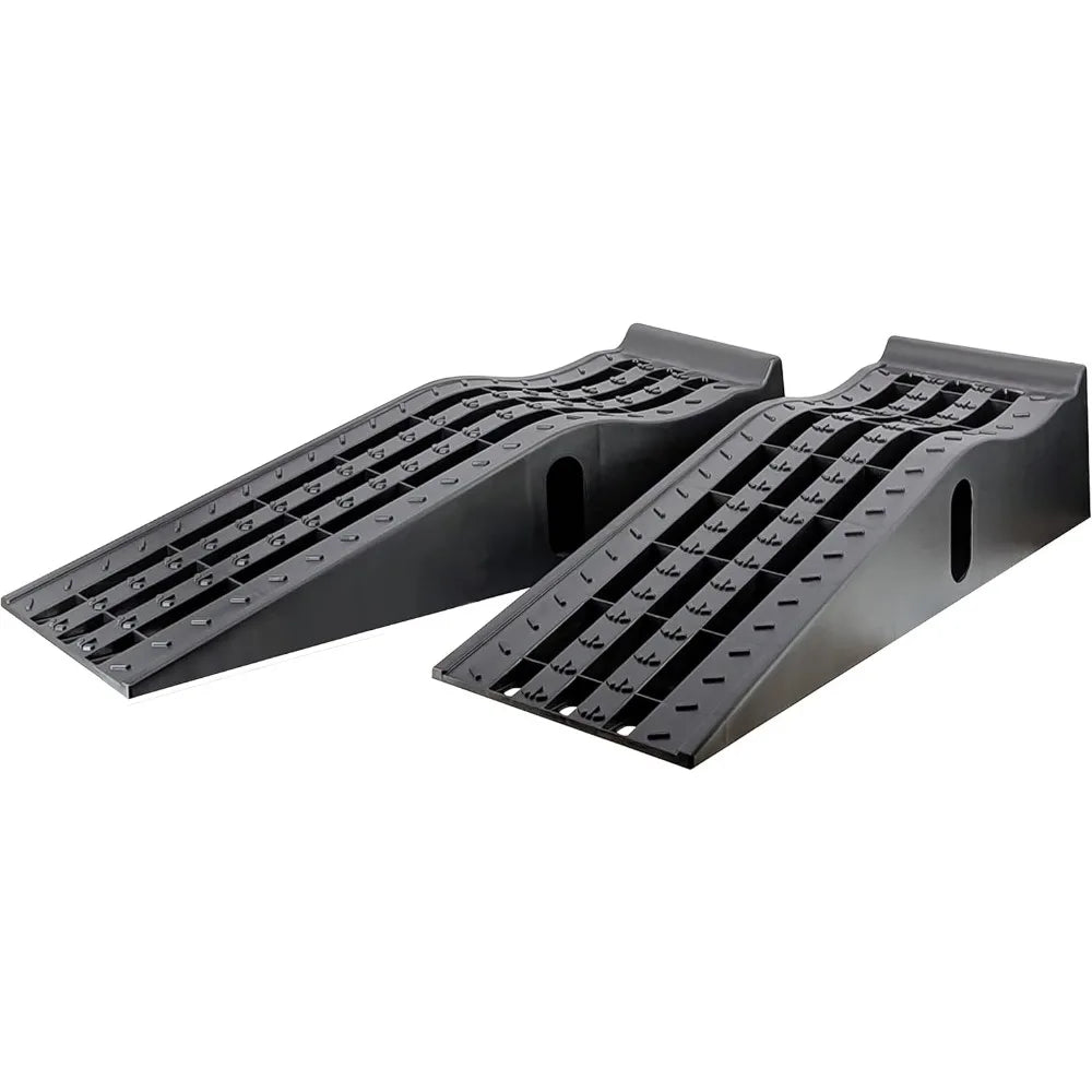 2 Pack Heavy Duty Lift Car Ramps 13000 Lb GVW Deep Grooved