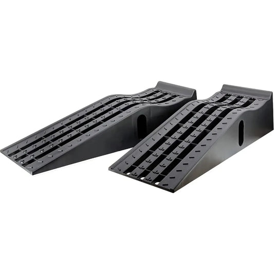 2 Pack Heavy Duty Lift Car Ramps 13000 Lb GVW Deep Grooved