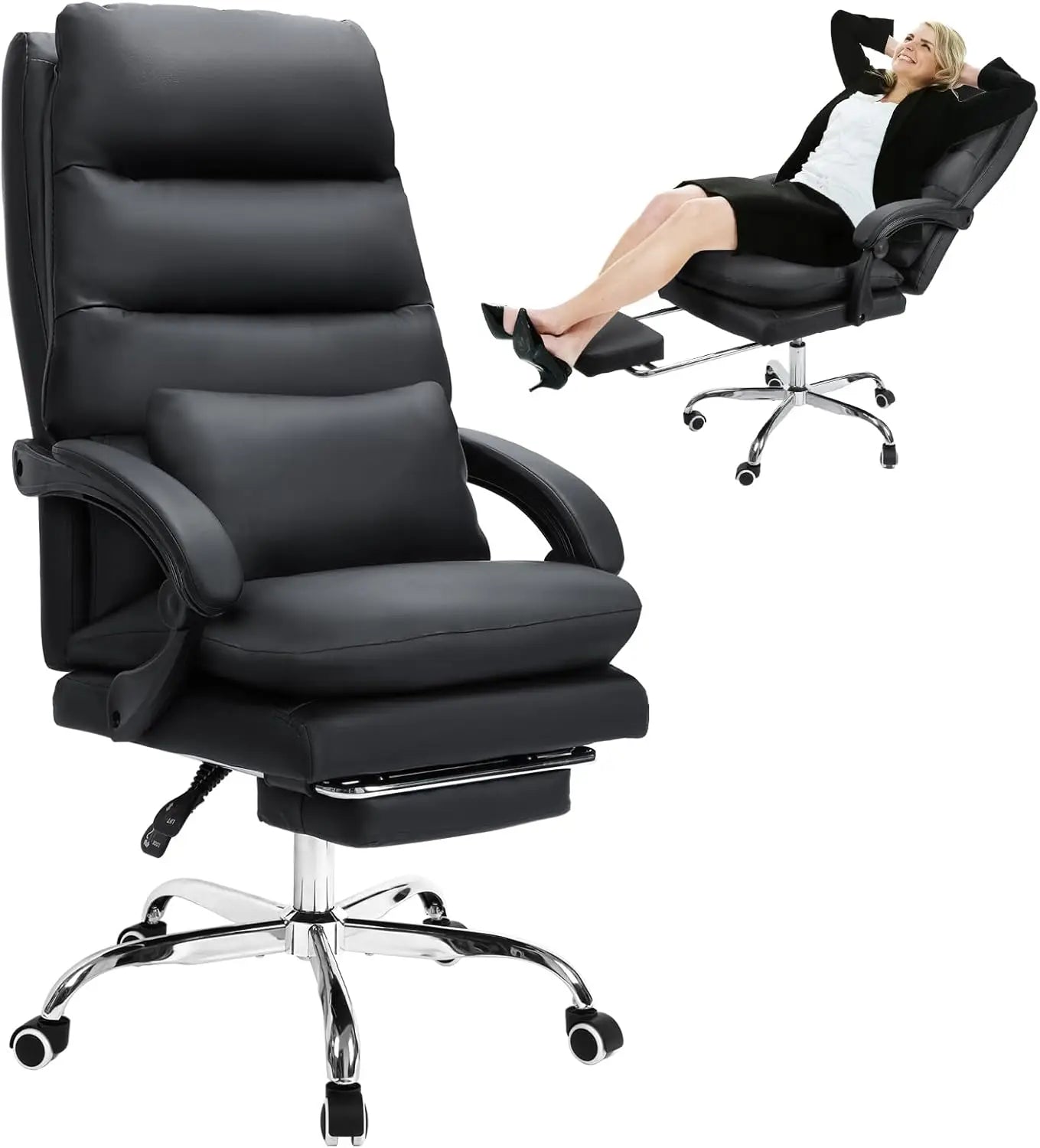 HUANZHUANG Ergonomic Big And Tall Office Chair With Tilt