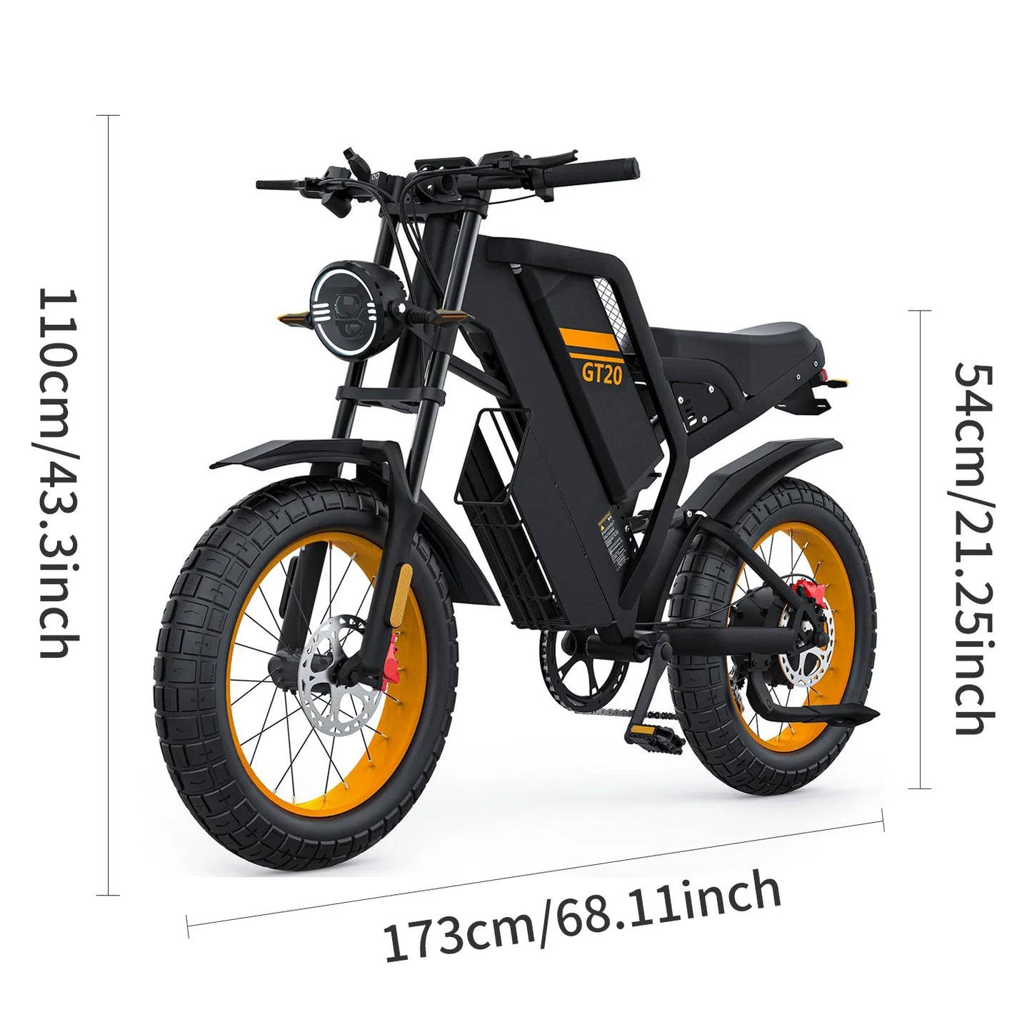 Max Speed Electric Fat Tire Ebike 3000W Removable Battery