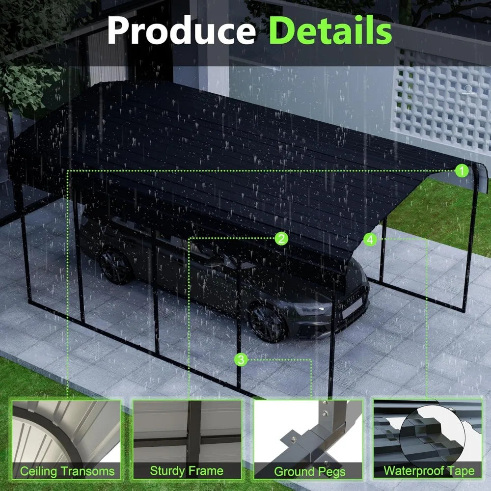 Royal Windsor Metal Carport Kit For Outdoor Storage