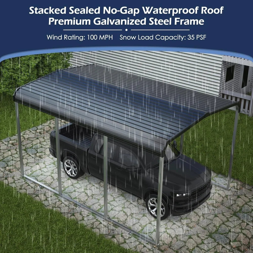 ANGDUO Heavy Duty Carport Canopy With Galvanized Steel