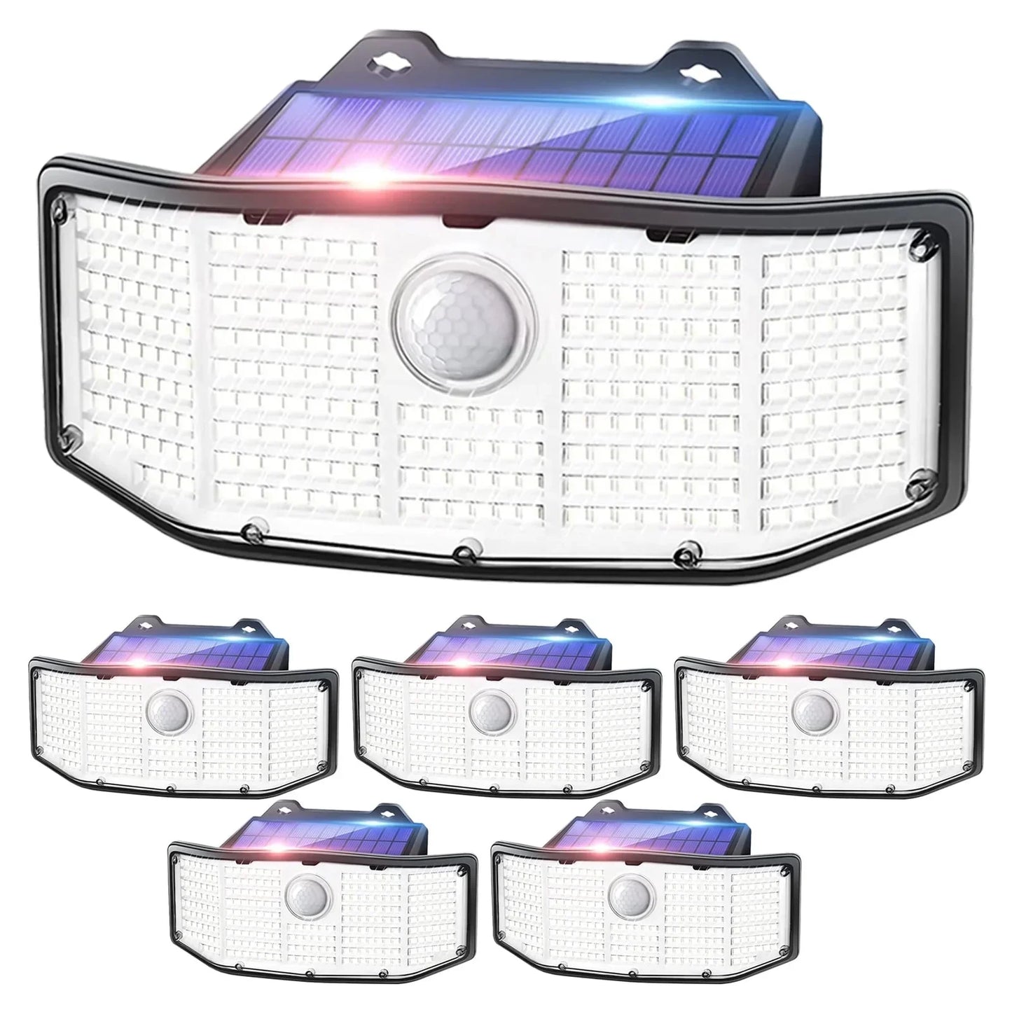 SZRSTH Solar Lights Outdoor Motion Sensor 8 Pack 252 LED