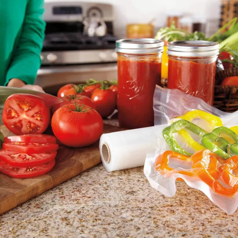 Custom Length Vacuum Sealer Bags Multipack, 5 Count Rolls For Airtight Food Storage And Sous Vide - Compatible With Fo