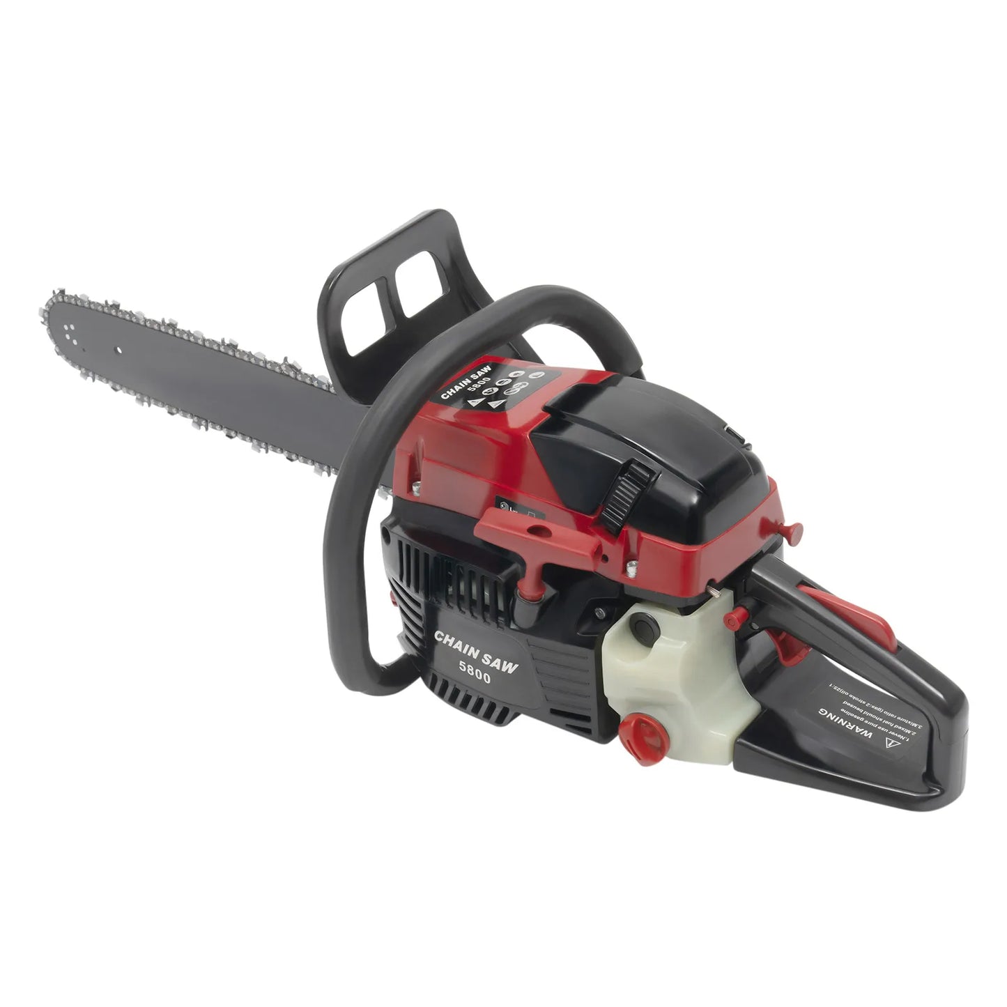 58CC 20 Inches Gasoline Powered Chain Saw Single Cylinder Handheld Wood Cutting Engine 10000rpm for Wood Cutting