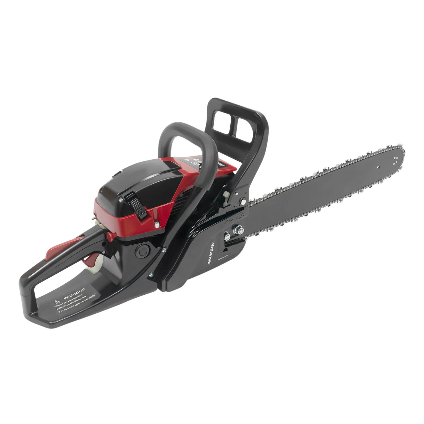 58CC 20 Inches Gasoline Powered Chain Saw Single Cylinder Handheld Wood Cutting Engine 10000rpm for Wood Cutting