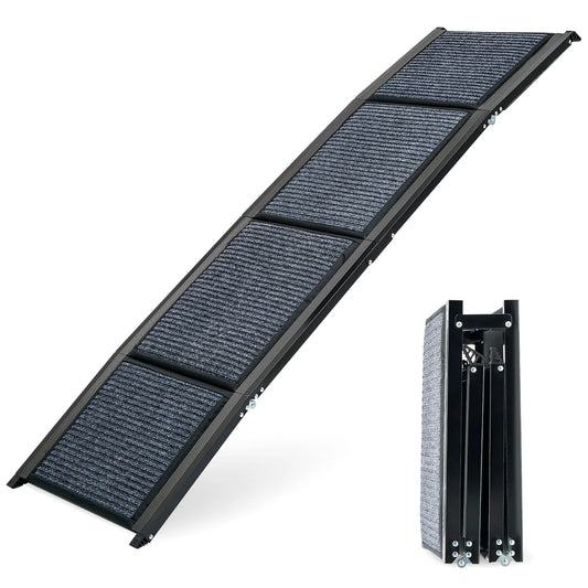 CWAWZ Collapsible Dog Ramp For Car 200Lb CapacityPlus