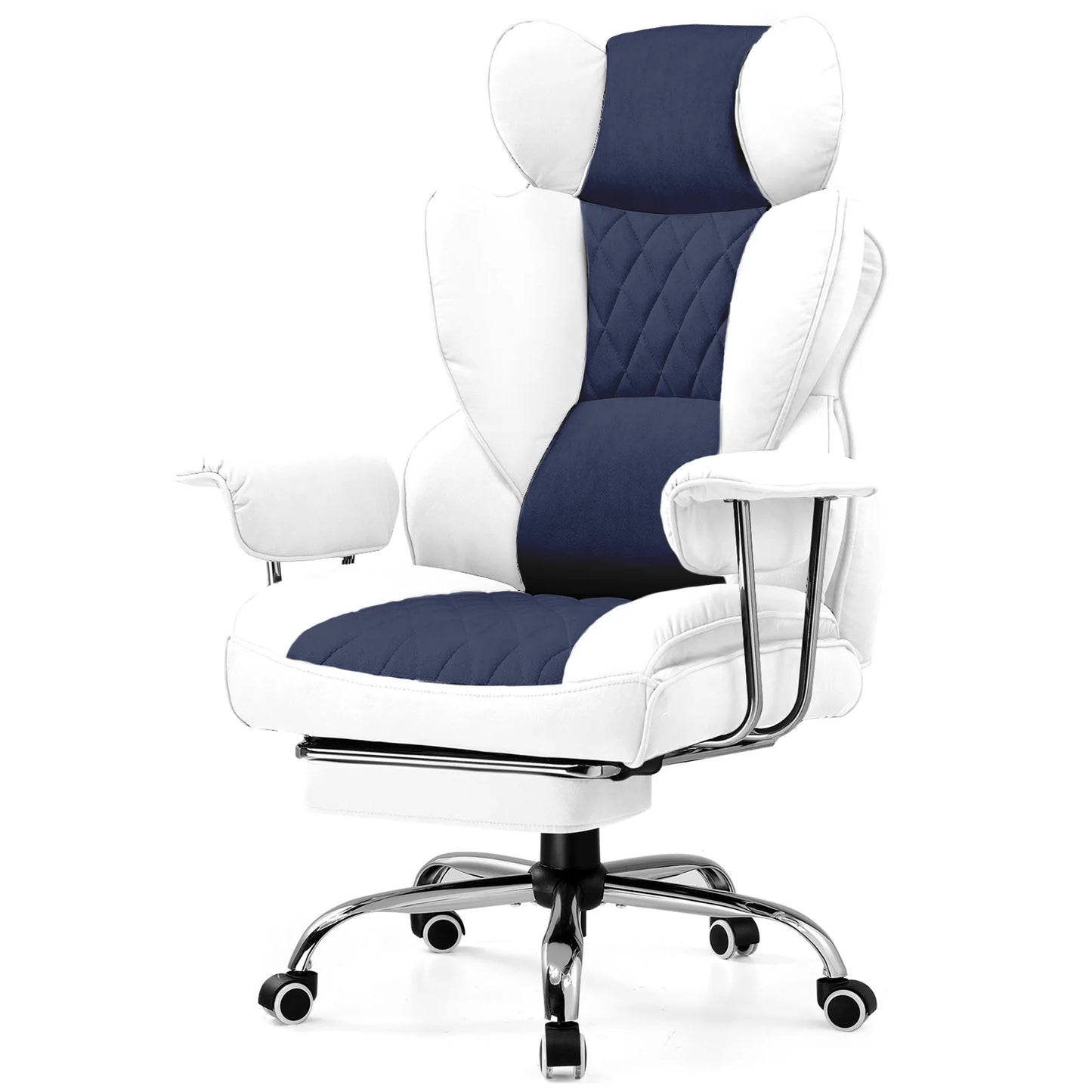 COMHOMA Ergonomic Office Chair With Footrest Lumbar Support
