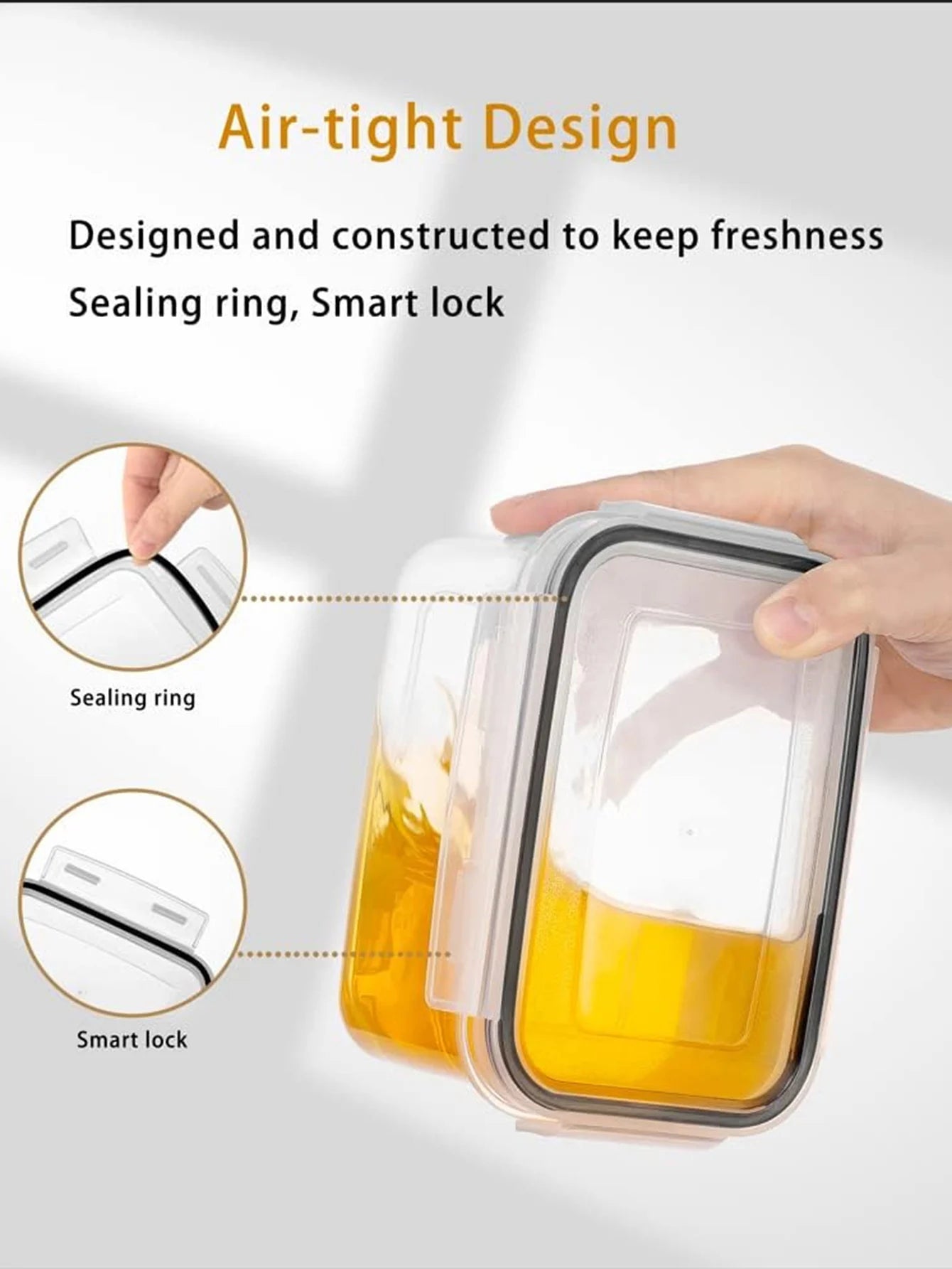 Hign-concerned Kitchen Sealed Storage Box Set 24 Pcs