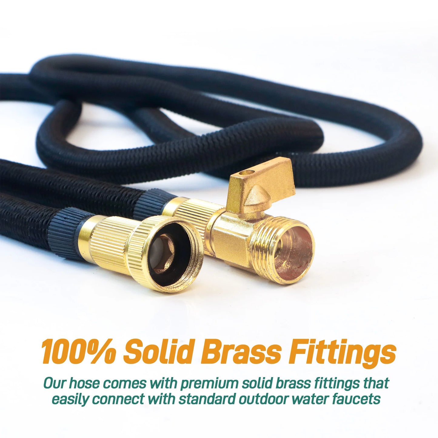 25ft/100ft Expandable Garden Hose With Nozzle, Lightweight & Durable, No-Kink Flexible Hose For Car Washing, Outdoor Watering