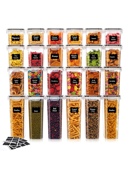 Hign-concerned Kitchen Sealed Storage Box Set 24 Pcs