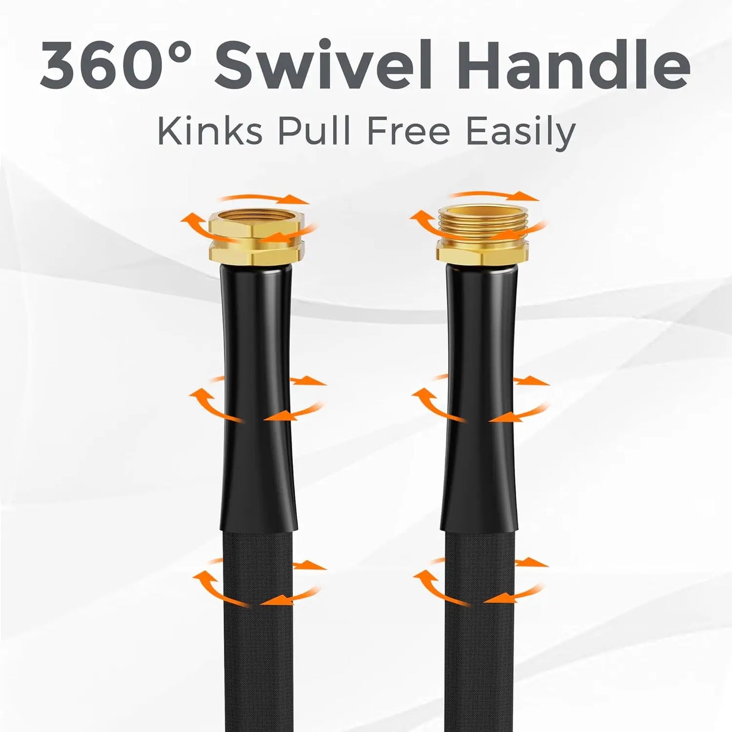 Giraffe Tools Garden Hose Lightweight Kink Free 9 Spray Nozzle