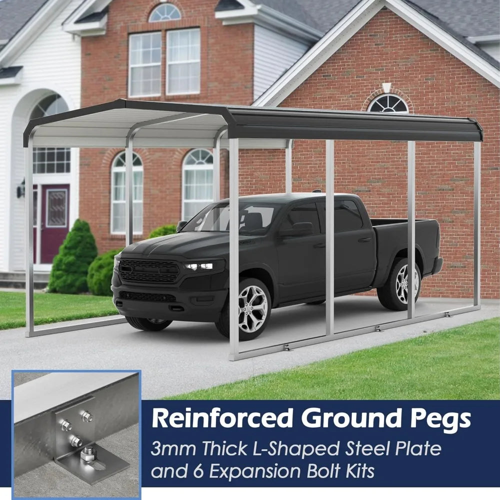 ANGDUO Heavy Duty Carport Canopy With Galvanized Steel