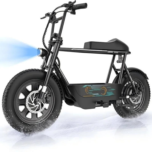 CAROMA 1200W Electric Scooter With Seat Fat Tire Commuter
