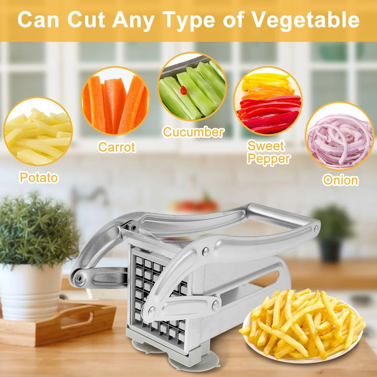 Stainless Steel Potato Cutter For French Fries