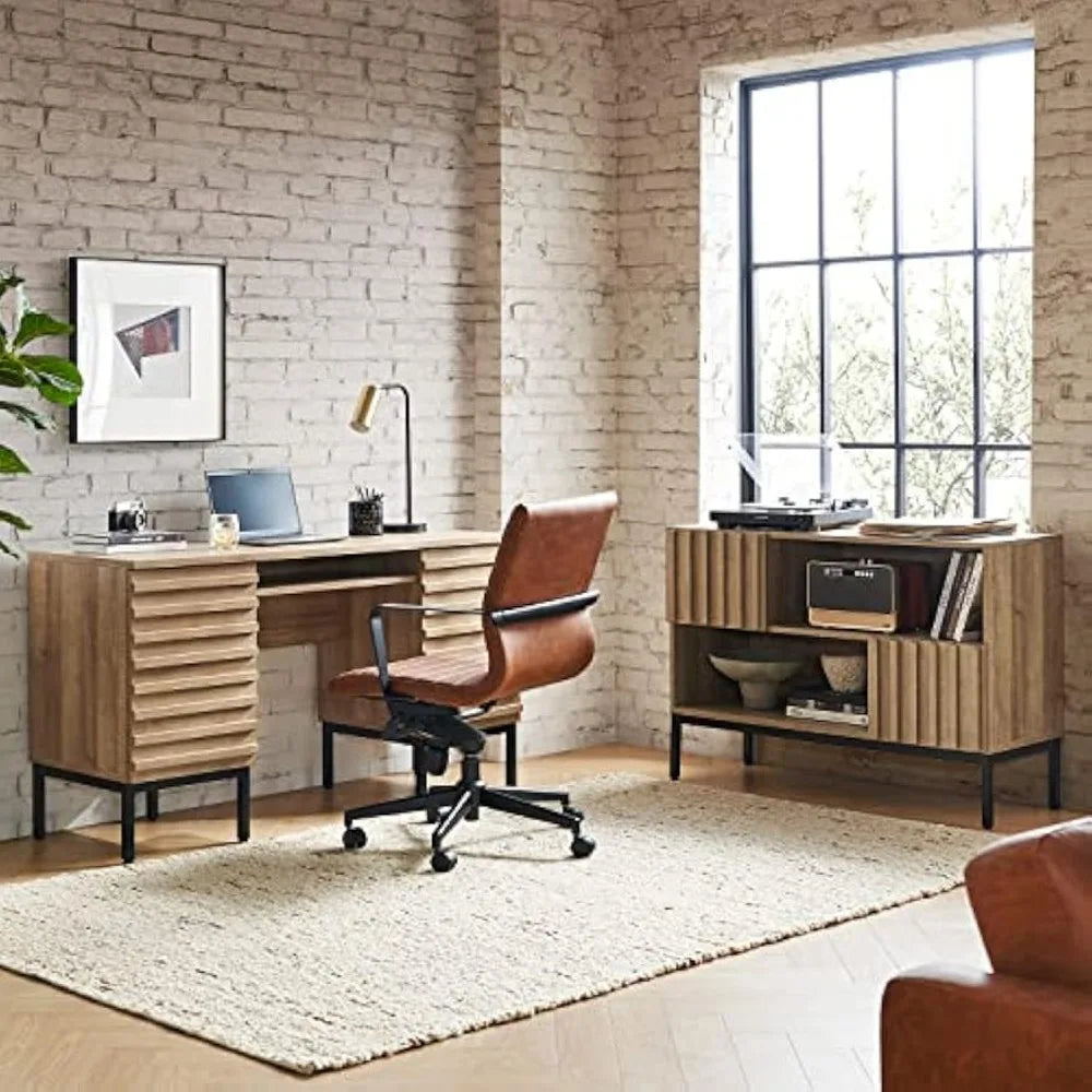 MKDK Norwin Executive Desk Modern Industrial Home Office