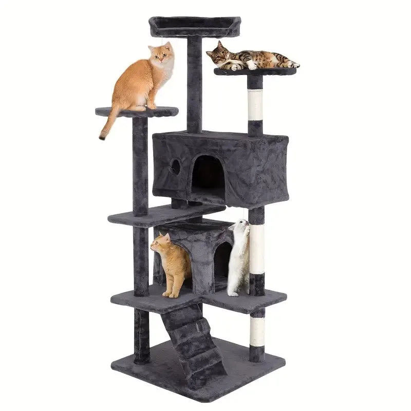 High-concerned Cat Tree Tower With Sisal Scratching Posts