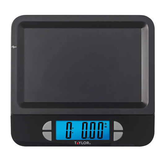 USB Rechargeable Precision Digital Kitchen Scale and Food Scale, 11 lb. Capacity Black