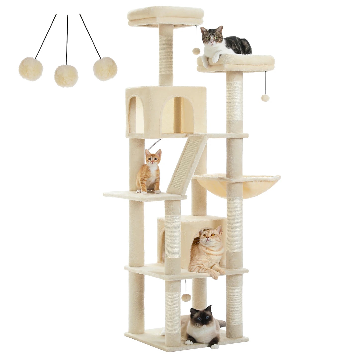 PAWZ Road Cat Tree Tower With Scratching Posts Indoor