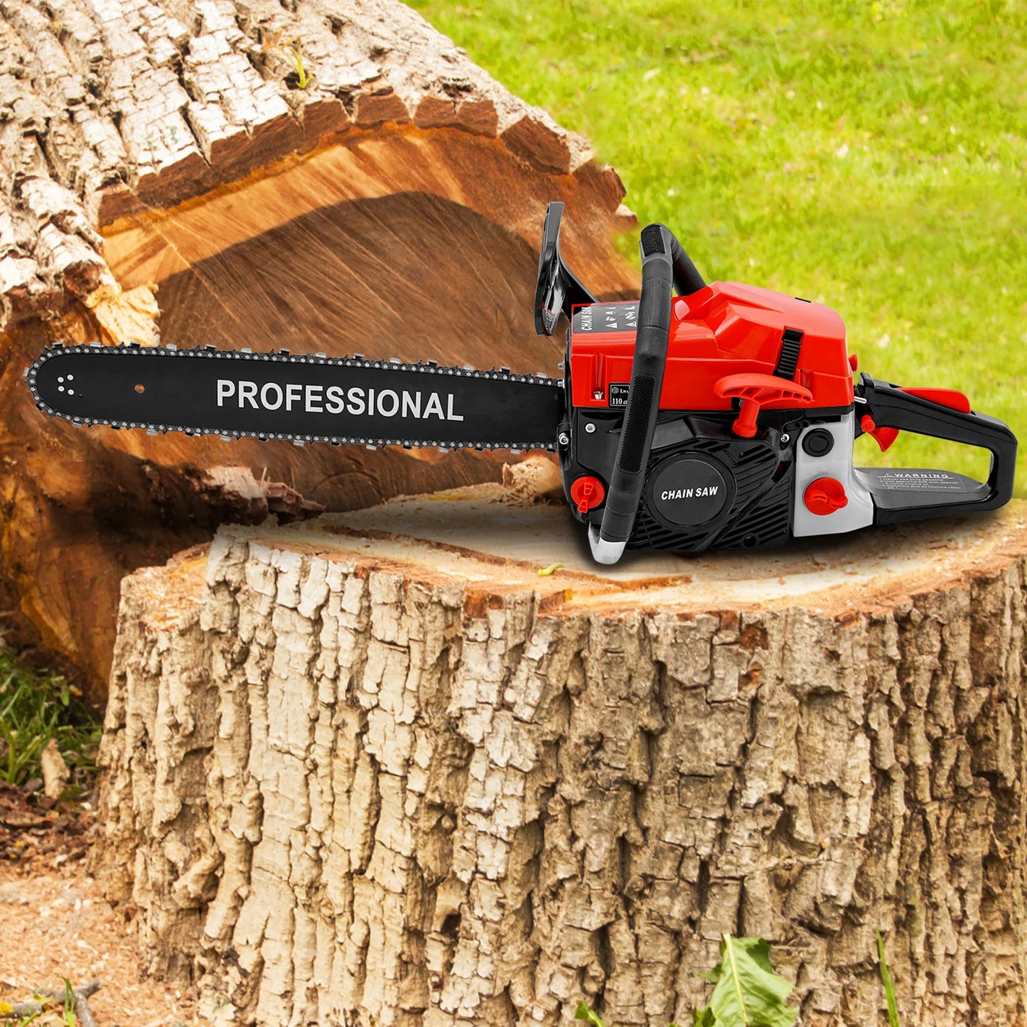 20In Petrol Chainsaw 2 Stroke Single Cylinder Air-cooled 2KW Handheld Petrol Gasoline Chain Saws